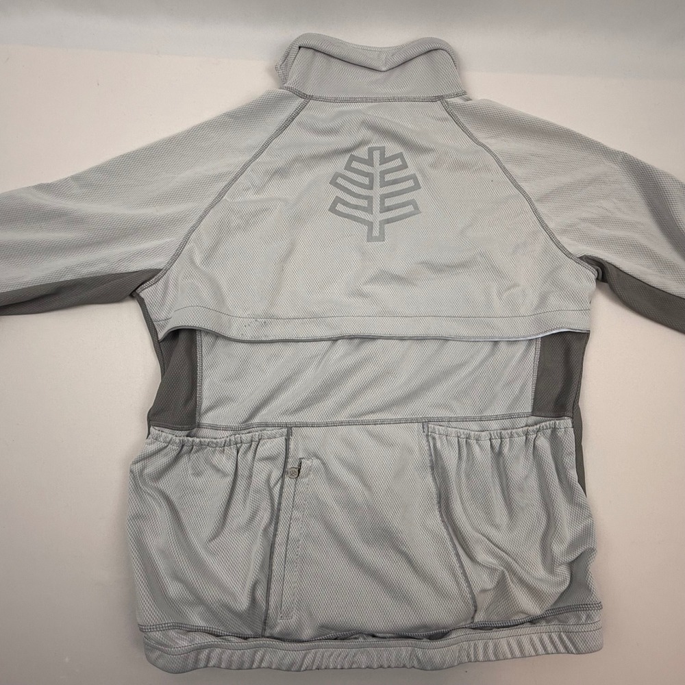 Coolibar Mens UPF 50+ Cycling Jacket Full Zip Sun Protection‎ Grey Size M - Picture 8 of 12